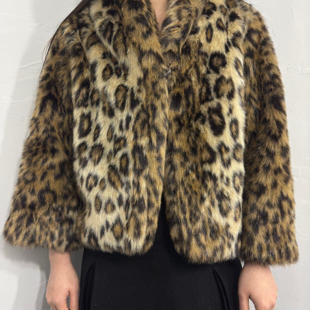 leopard fur jacket