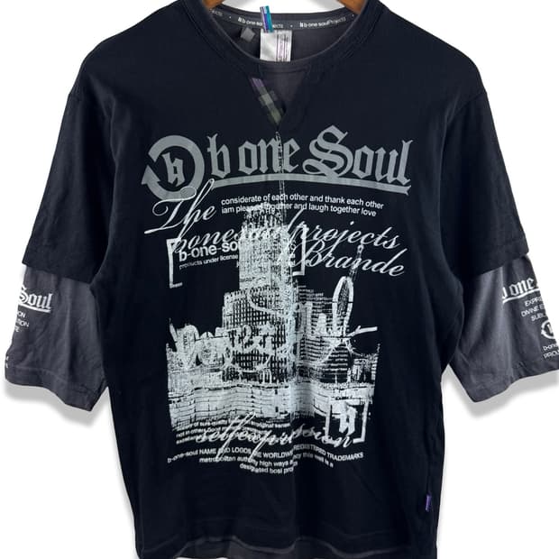 JPN 레터링 펑크 레이어드 슬리브3079