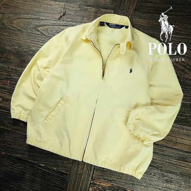 [폴로 랄프로렌] 90s 포니 로고 자수 블루종 스윙탑 자켓 M20140