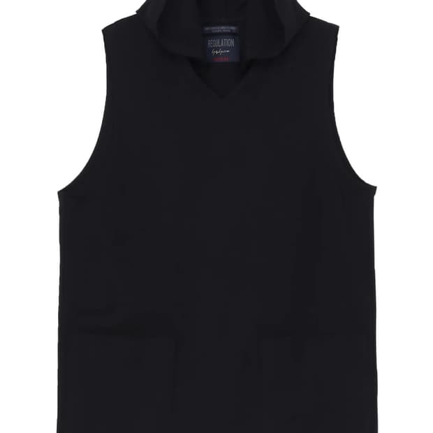 요지야마모토 REGULATION JERSEY HOODED VEST