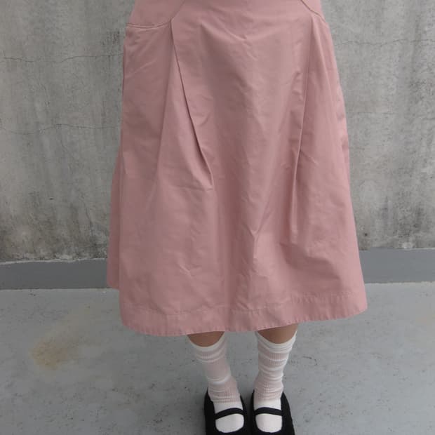 질샌더 네이비 미디 스커트 