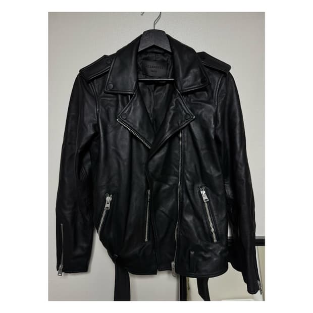 올세인츠 램레더 자켓