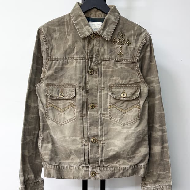 키스마크 타입 투 크로스 리벳 카모 자켓