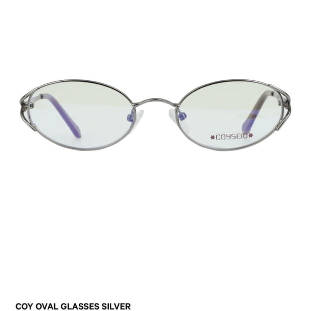 코이세이오 안경 COY OVAL GLASSES SILVER