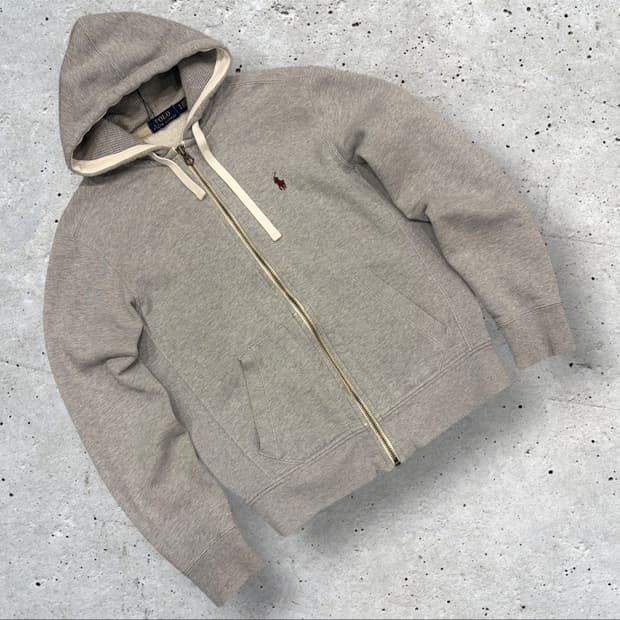 [S] 폴로 랄프로렌 스웻 후드 집업 그레이 B887