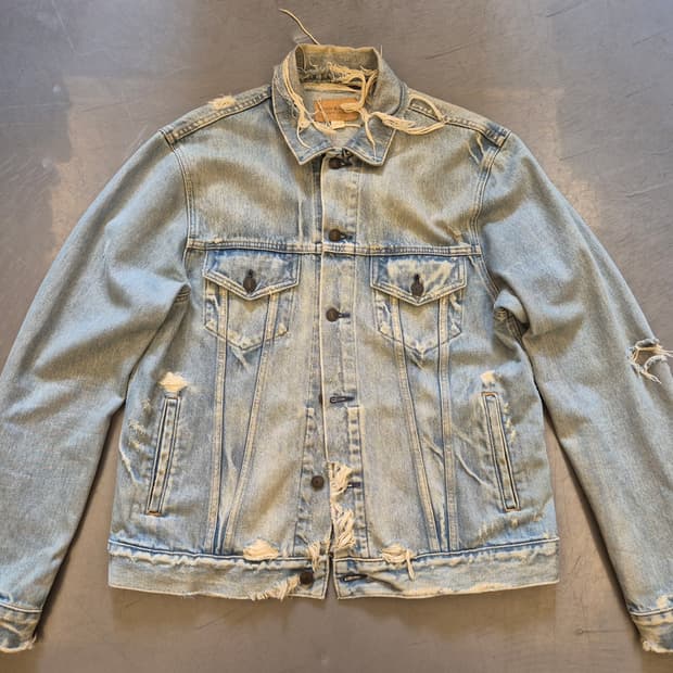 데님앤서플라이 디스트레스드 데님 자켓
