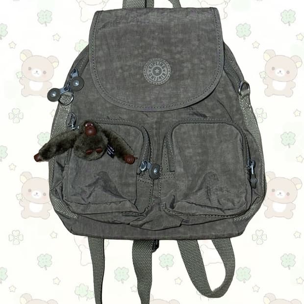 키플링 초코모리 파이어플라이 업 트루 베이지 미니백팩