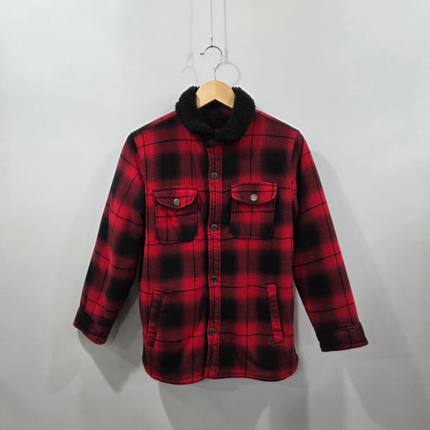 갭 키즈 쉐르파 체크자켓 XL(12)