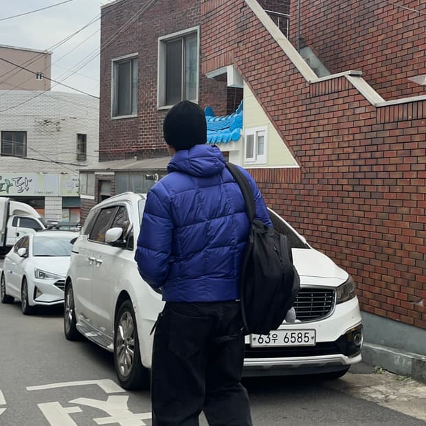 Usa Vintage 퍼플컬러 경량패딩