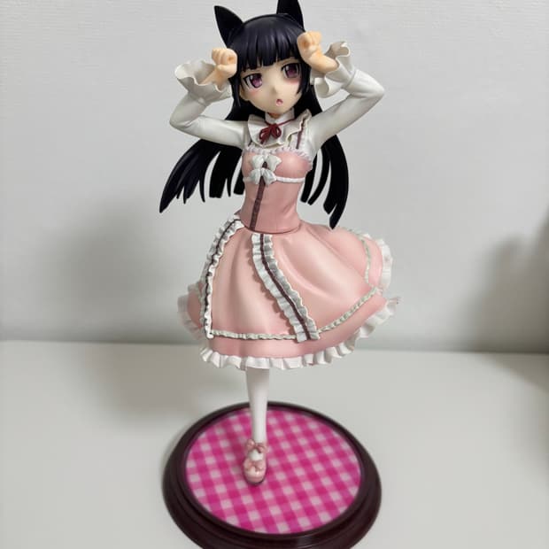 내여귀 쿠로네코 아마로리 피규어 핑크 고코우 루리 미소녀