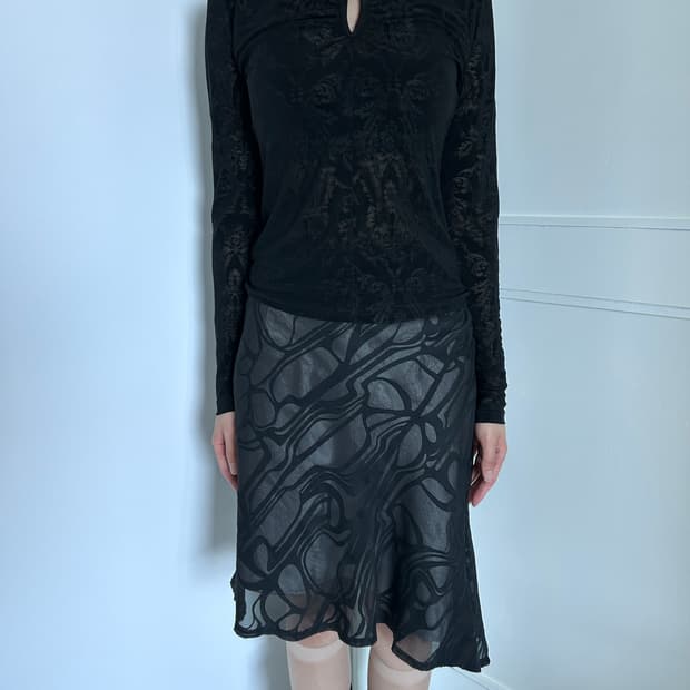 Oriental Mood Sheer Top / 빈티지 오리엔탈 티셔츠