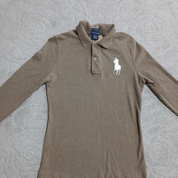 폴로 랄프로렌 빅포니 브라운 긴팔 카라티 M