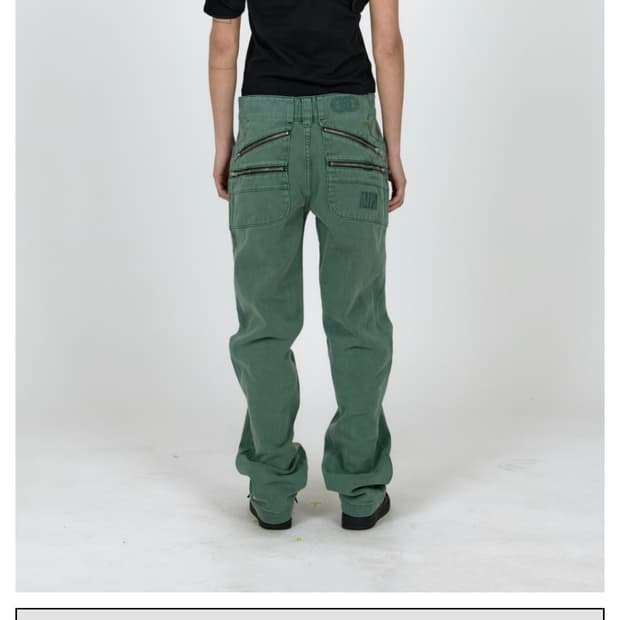 PLASTICPRODUCT SPLIT POCKET PANTS