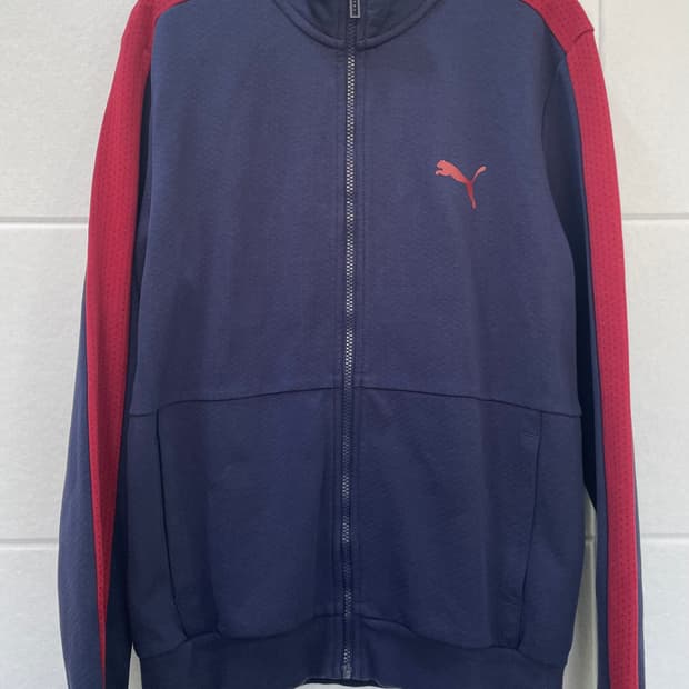 푸마 네이비 트랙탑 져지