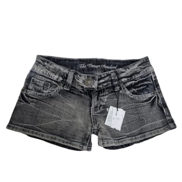 y2k 로우웨이스트 빈티지 데님반바지 숏팬츠