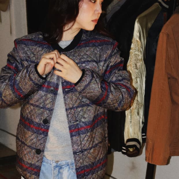 리바이스 퀼팅 자켓 m