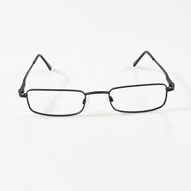 90s RANDOLPH 미군 보급 블랙 슬림 스퀘어 빈티지 안경