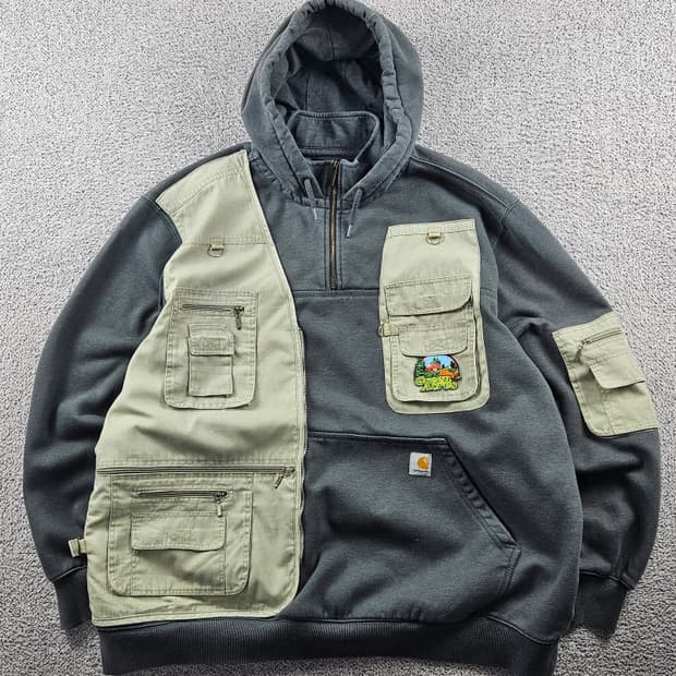 칼하트 포켓 베스트 커스텀 스웻 후드 티셔츠 ( 3XL ) / 10987