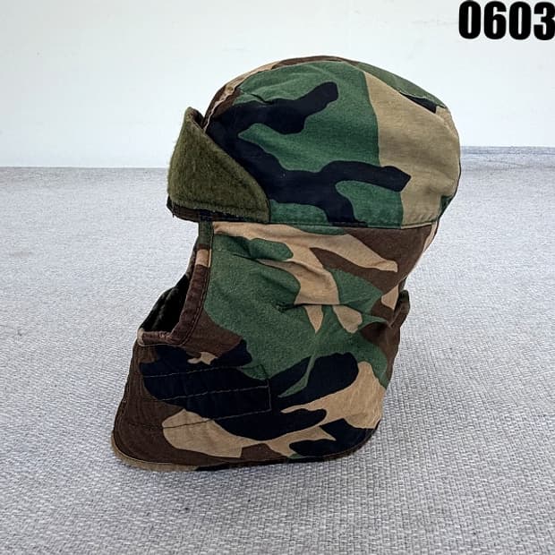 미군 우드랜드 카무플라주 패턴 방한 헬멧 라이너 7 0603