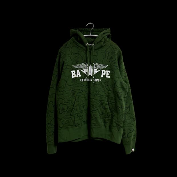 베이프 카모 후드티