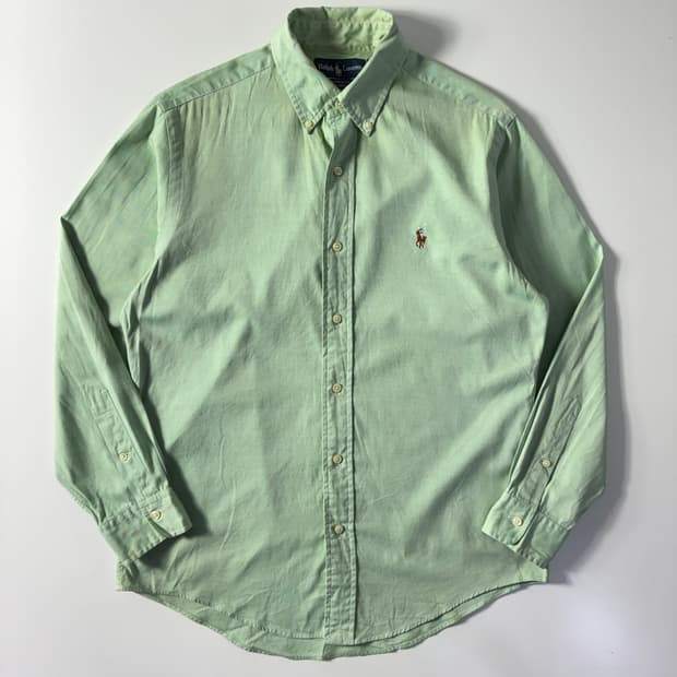 Polo 폴로 랄프로렌 라이트그린 핀포인트 옥스포드 셔츠