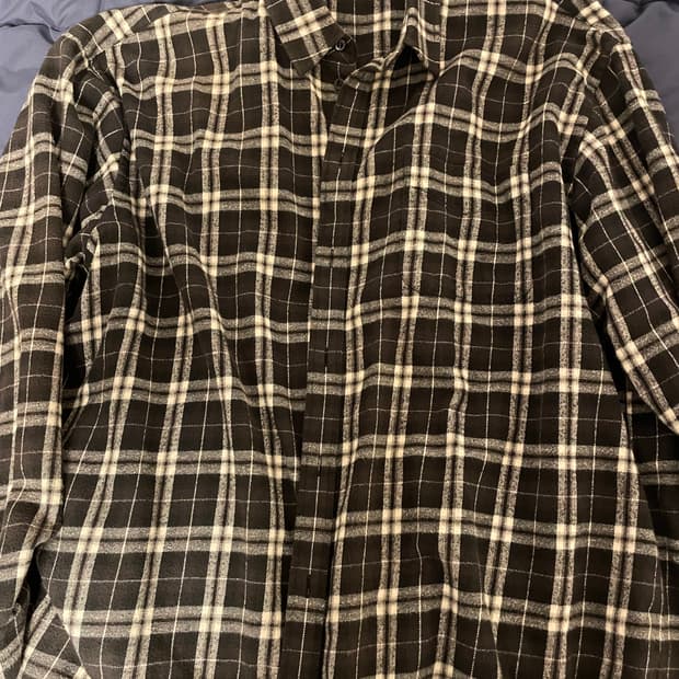 발렌시아가 체크 셔츠