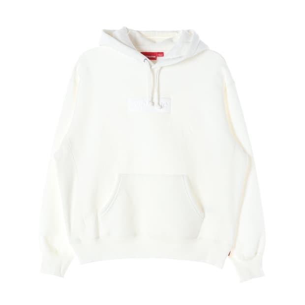 [S]슈프림 23FW 화이트 박스로고 후드티 후디 스웨트셔츠

