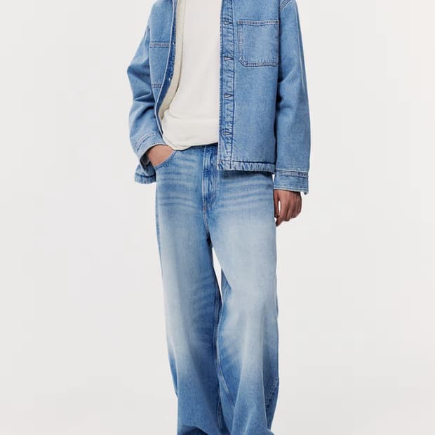 h&m 흐앤므 슈퍼배기진 데님팬츠 청바지 데님 블루 28