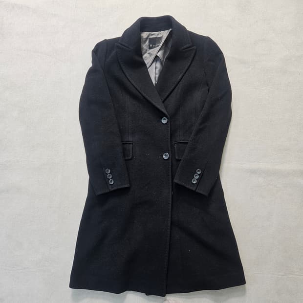 88-165 잇마샤 여성 블랙 싱글 코트 0312Y