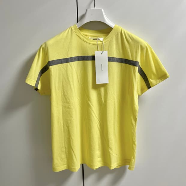 [XS,S,M]기마구아스 Thomas 라인 티셔츠/옐로우