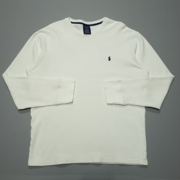 폴로 랄프로렌 와플 니트 L 화이트