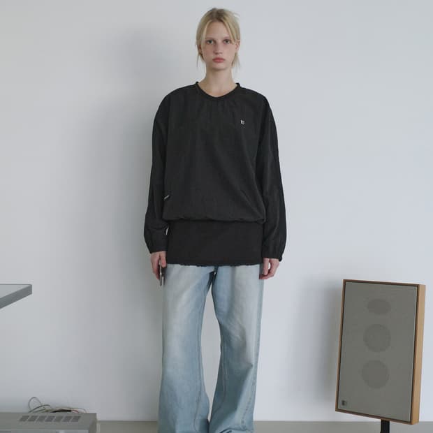 로우클래식 나일론 스웻셔츠