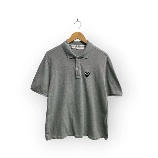 꼼데가르송 플레이 폴로 티셔츠 그레이 - L