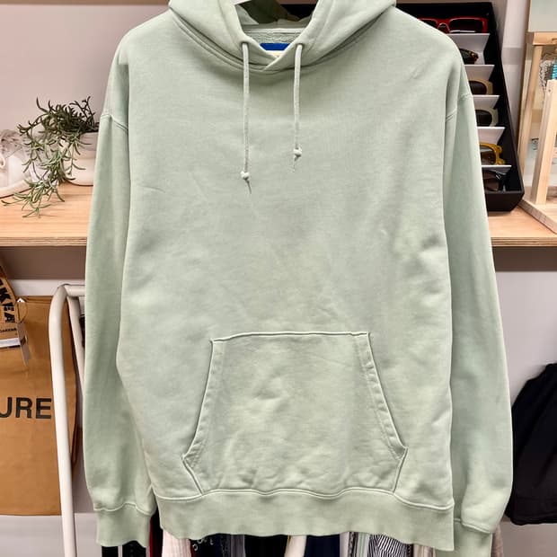 [95~100] 빔즈 BEAMS 민트컬러 후드티 M