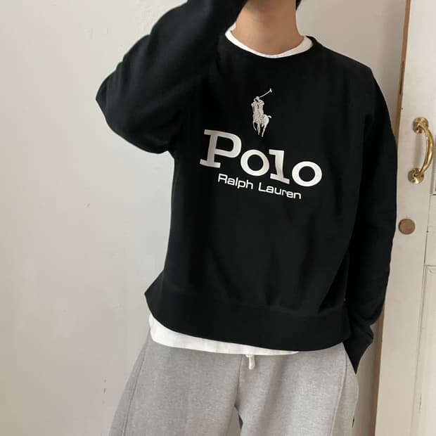 폴로 랄프로렌 로고 맨투맨