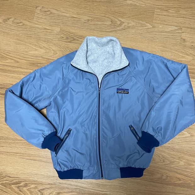 파타고니아 쉘드 신칠라 집업 XL 틸 블루 80s 90s 올드 빅로고