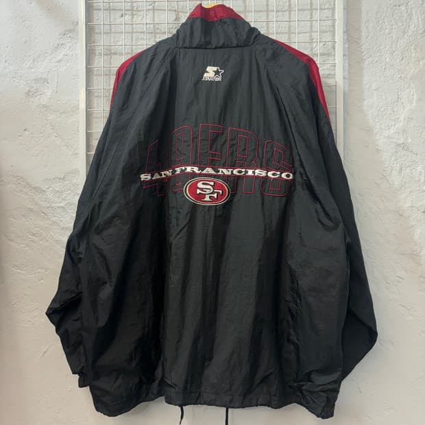 NFL X 스타터 90s 올드스쿨 49ers 샌프란시스코 바람막이 XL