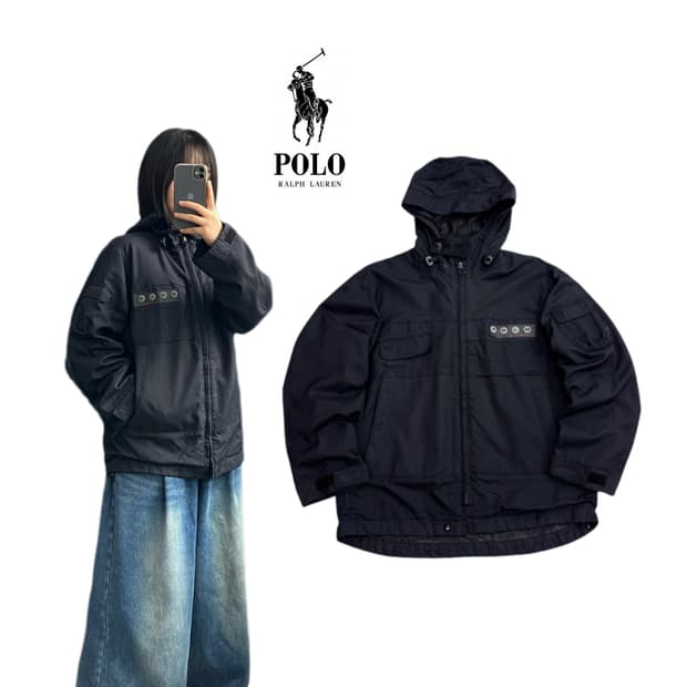 폴로스포츠 00s 하드쉘 테크니컬 풀오버 바람막이 자켓