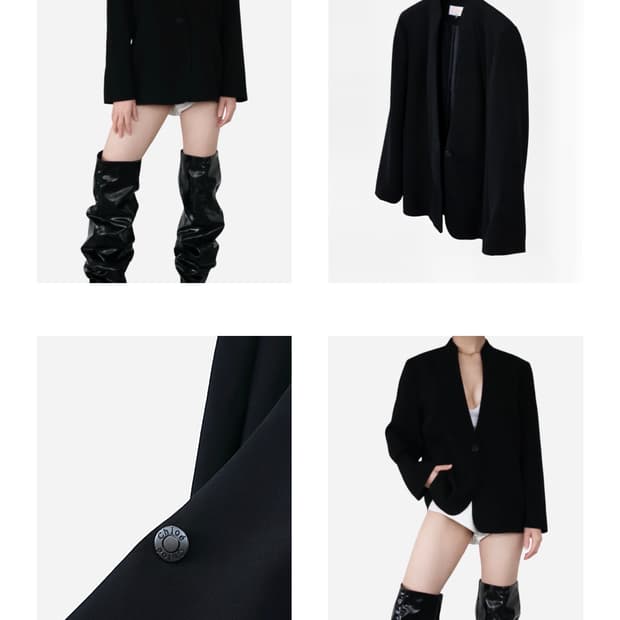Chloé Minimal Black Jacket