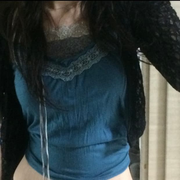 일본 빈티지 레이스 나시 