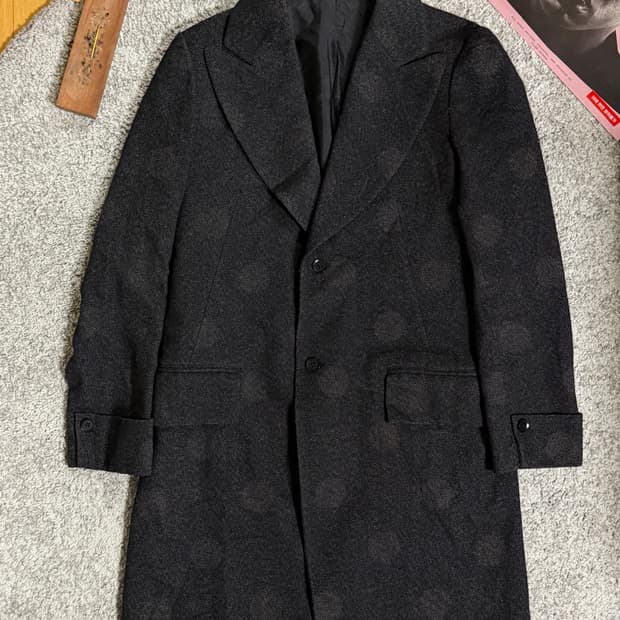 +NOIR dot jacquard coat