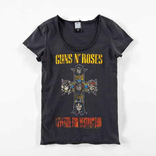 AMPLIFIED 건즈 앤 로지스 티셔츠