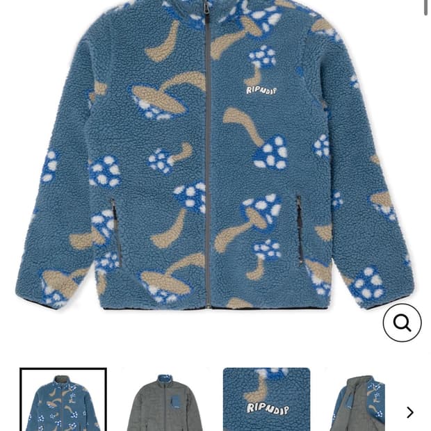 립앤딥 리버시블 후리스(RIPNDIP Euphoria Reversible