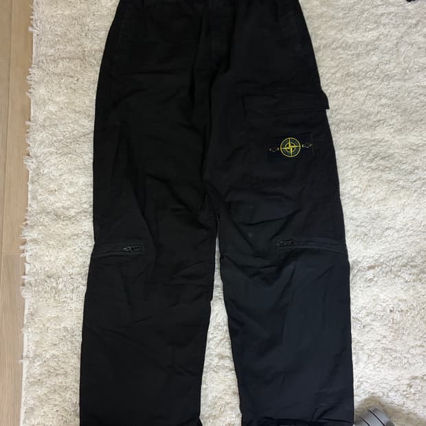 스톤아일랜드 카고 팬츠 블랙