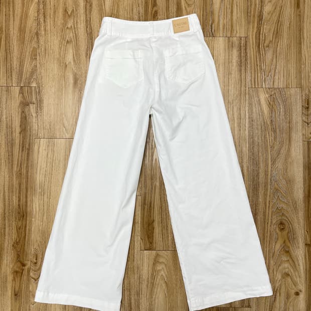 로트르드민 와이드 플레어 화이트 청바지 27