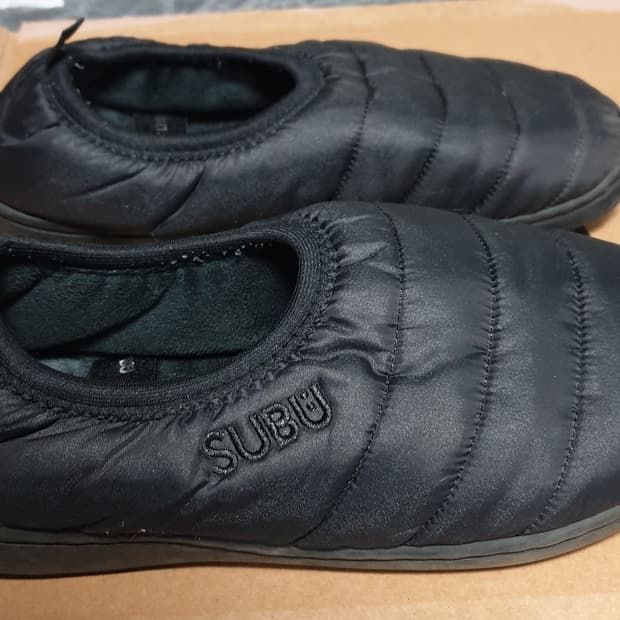 SUBU 패딩 방한 스니커즈 블랙 0사이즈 (230~240)