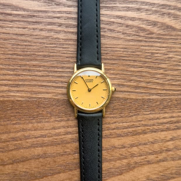 [희귀] 시티즌 4634 골드 - 샴페인 갤럭시 다이얼 빈티지 레이디