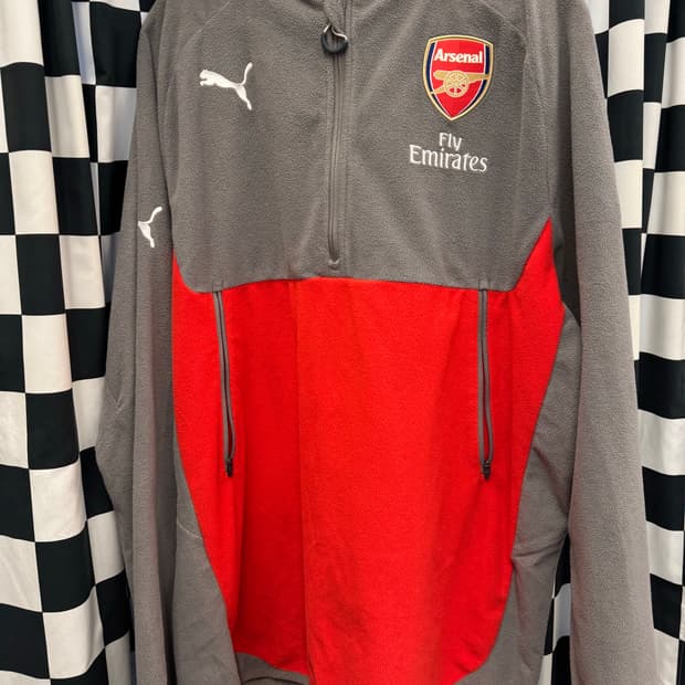 푸마 아스날 16-17 플리스 집업 처분 XXL