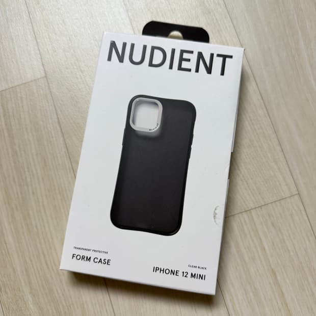 NUDIENT 아이폰12미니 Form Case(clear black)