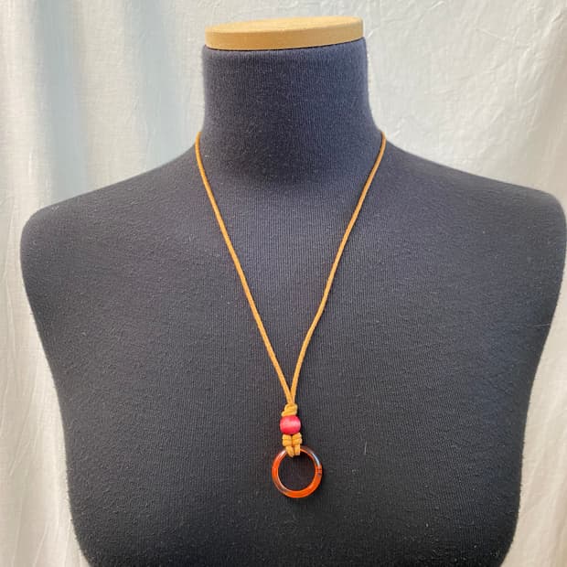 핸드메이드 빈티지링목걸이